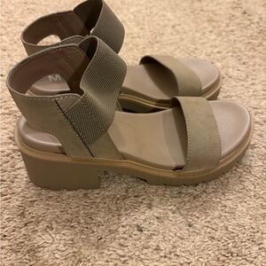 MIA Taupe Platform Sandals